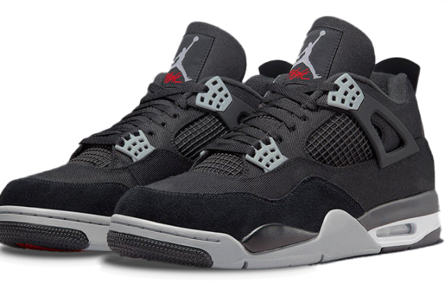 Air Jordan 4 Retro SE 'Black Canvas' – Style DH7138-006