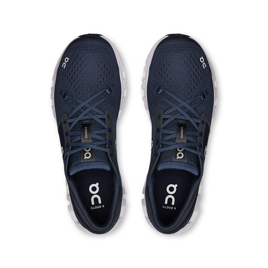 On Running Men's Cloud X 4 Shoes - Ink / Ivory
