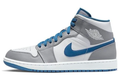 Air Jordan 1 Mid 'Cement Grey True Blue' – Style DQ8426-014