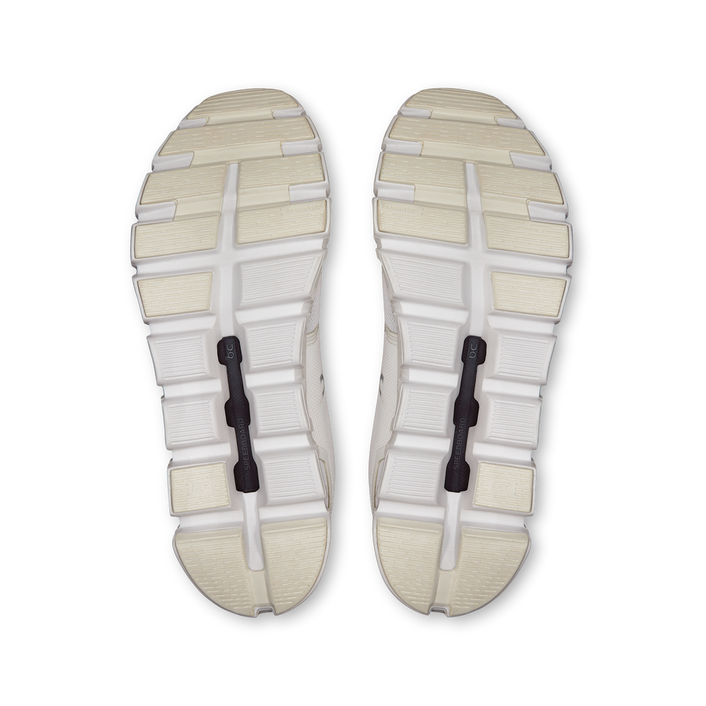 On Running Men's Cloud 6 Wide Shoes - White / White