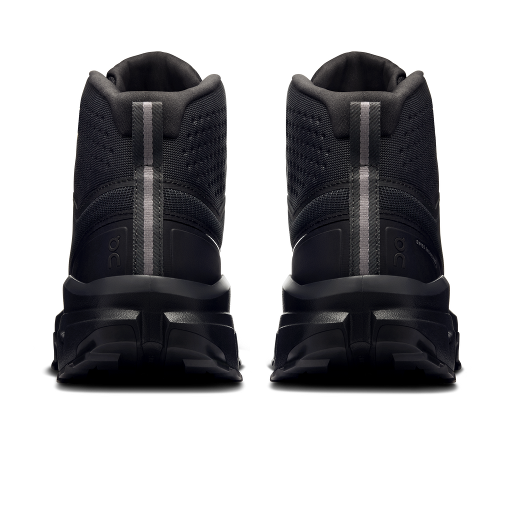On Running Men's Cloudrock Mid Waterproof Shoes - Black / Black