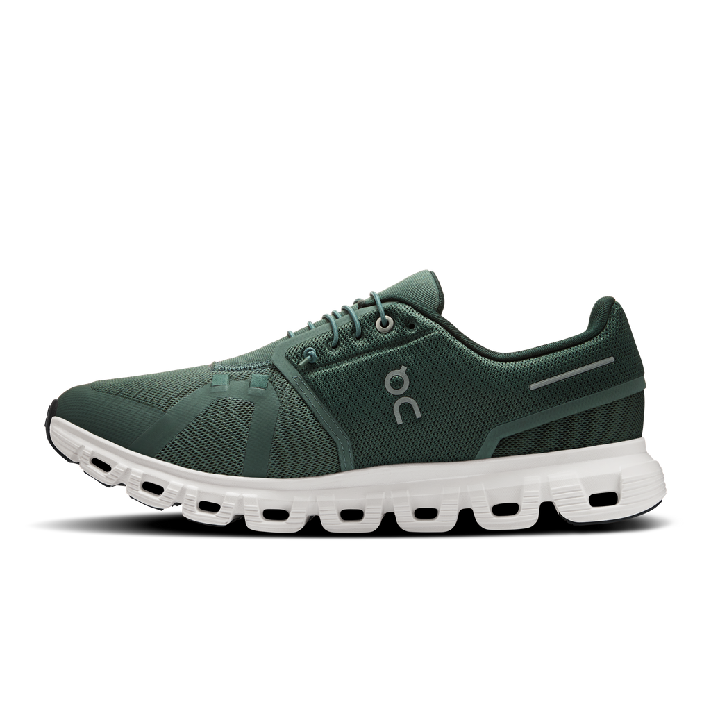 On Running Men's Cloud 6 Shoes - Olive / Evergreen