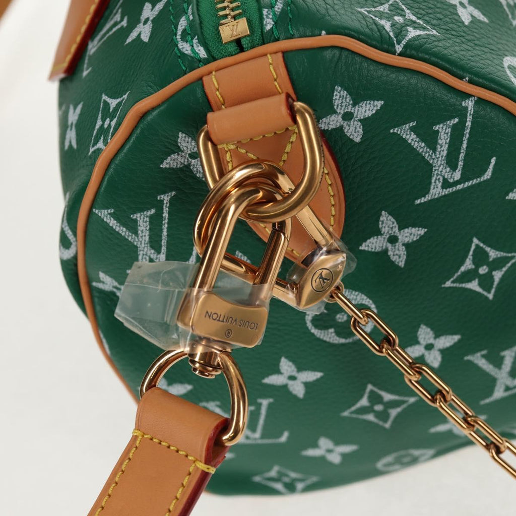 LOUIS VUITTON Monogram Speedy P9 Bandouliere 25 Bag Green M24423 LV Auth 139047SM