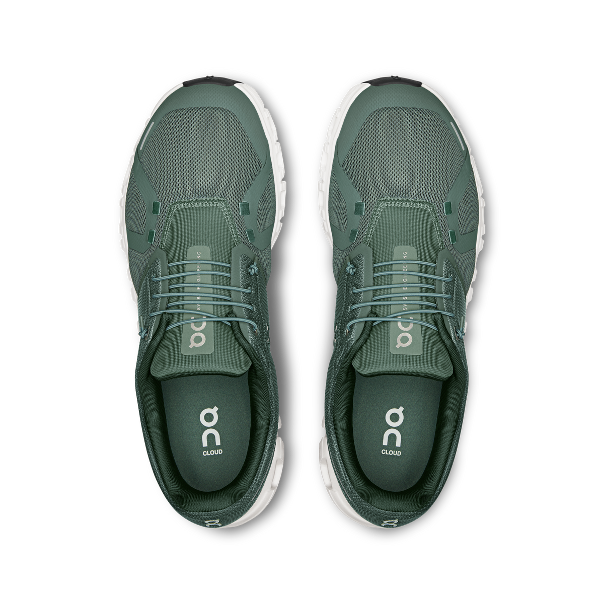 On Running Men's Cloud 6 Shoes - Olive / Evergreen