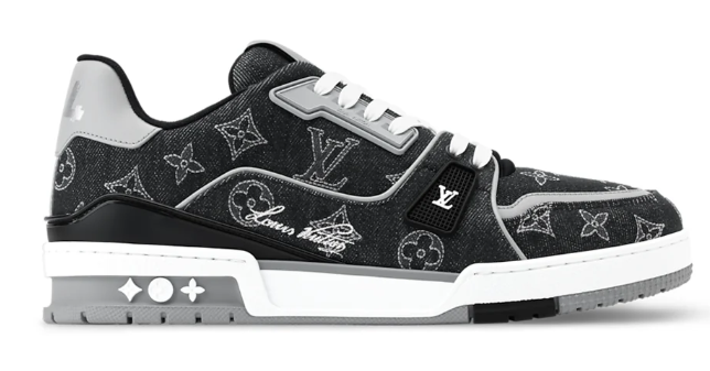 Louis Vuitton LV Trainers 'Monogram Denim' Black 1A9JGF