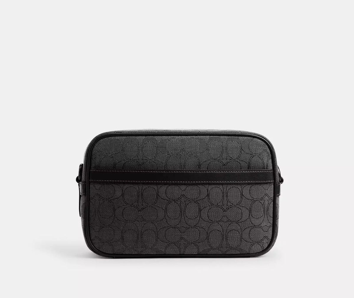 NWT Coach Medium Theo Camera Crossbody Bag In Signature Jacquard & Leather in Black