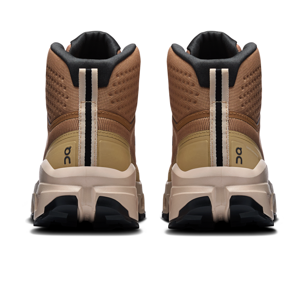On Running Women's Cloudrock Mid Waterproof Shoes - Sphinx / Sand