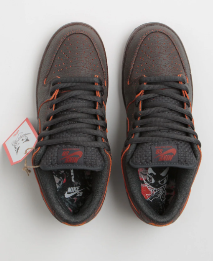Nike SB Dunk Low Pro Premium 'Krampus' HV1668-001 — Dark Smoke Grey / Campfire Orange / Black