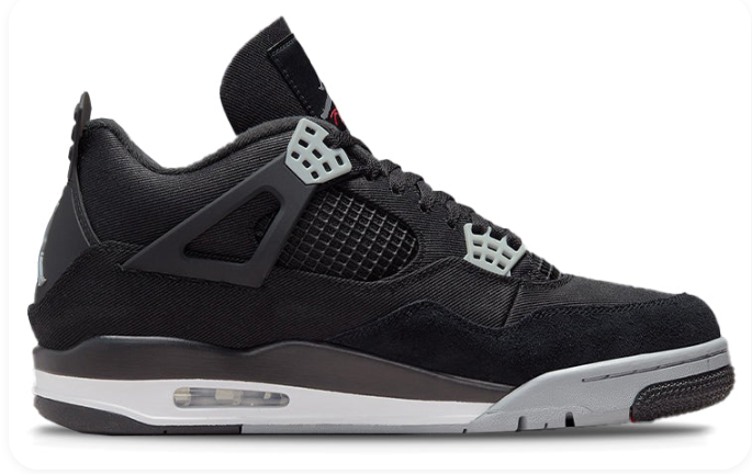 Air Jordan 4 Retro SE 'Black Canvas' – Style DH7138-006