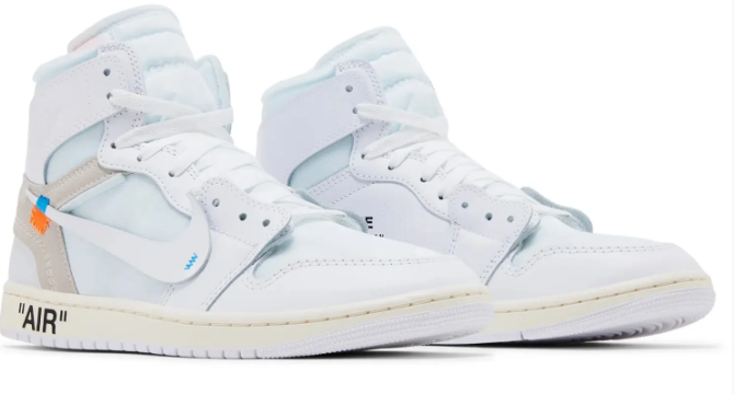 Air Jordan 1 Retro High x OFF-WHITE 'Alaska' – Style AA3834-100