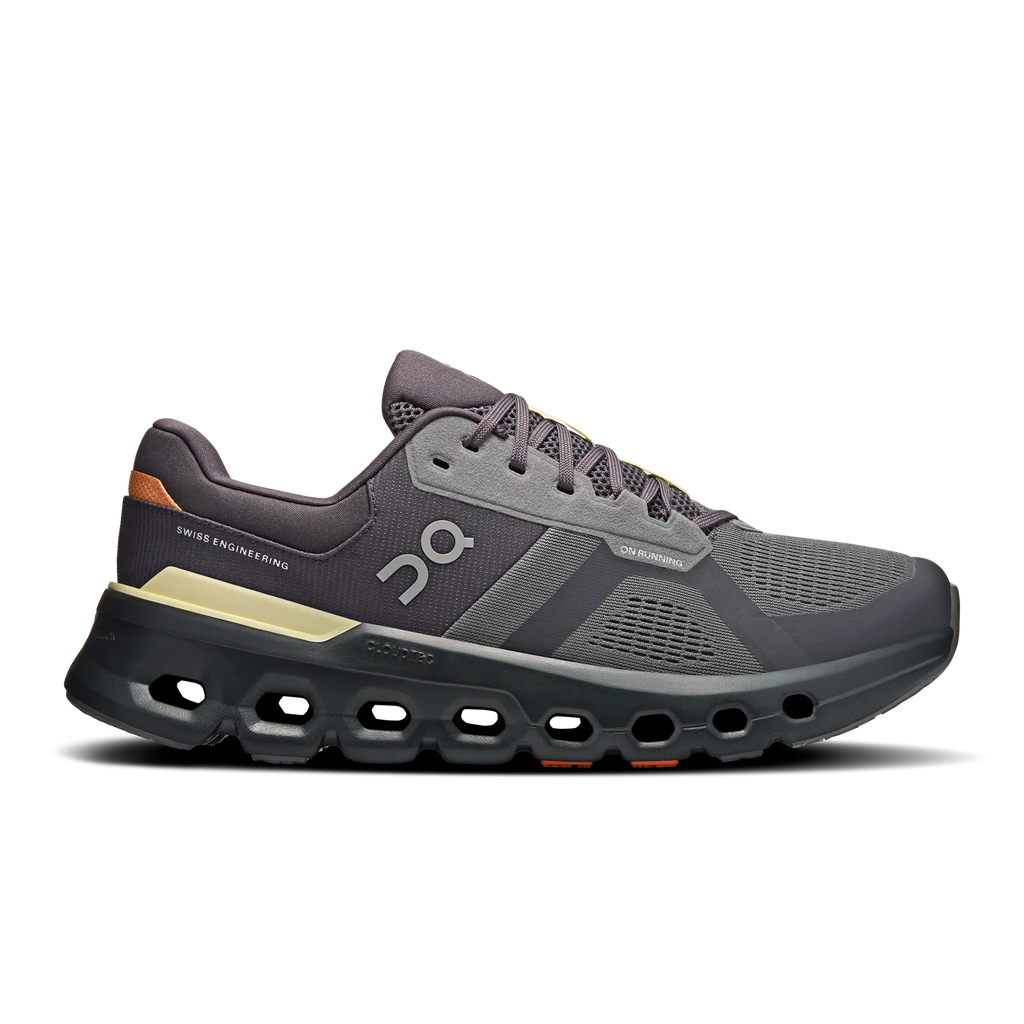 On Running Men's Cloudrunner 2 Shoes - Rock / Tangerine