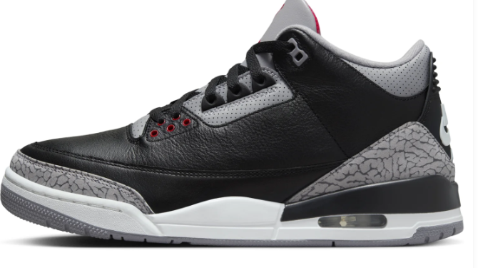 Air Jordan 3 Retro OG 'Black Cement' (2024) – Style DN3707-010