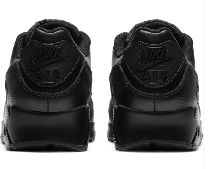 Nike Air Max 90 LTR – Men's Leather Sneakers (Triple Black)