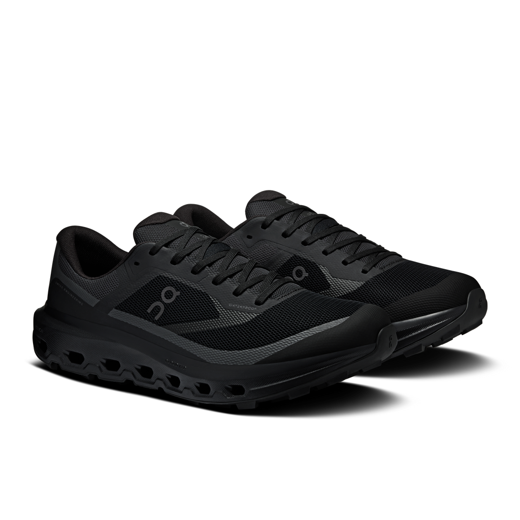On Running Men's Cloudvista 3 Waterproof Shoes - Black / Black