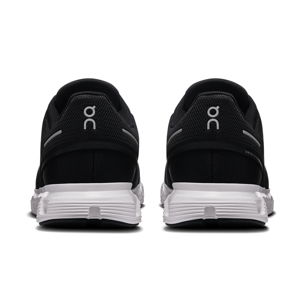 On Running Men's Cloud 6 Wide Shoes - Black / White