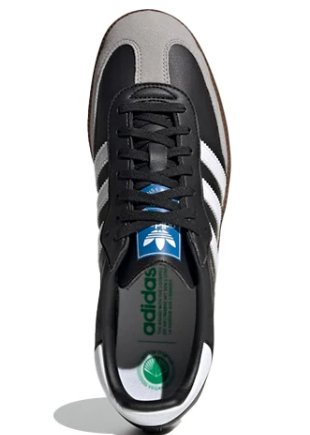 adidas Originals Samba Vegan 'Black / White / Brown Gum' H01878