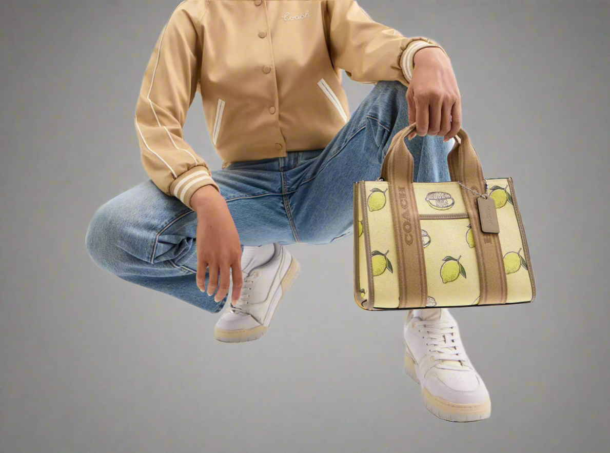 NWT Coach Smith Tote Bag 24 With Lemon Print