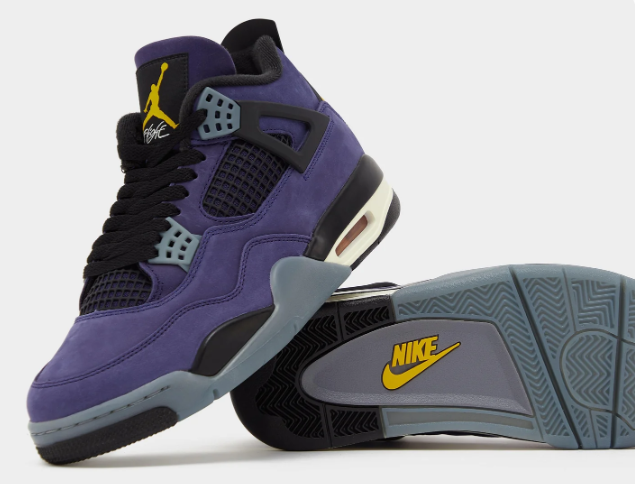 Air Jordan 4 Retro 'Imperial Purple' (Lakers) – Style FV5029-500