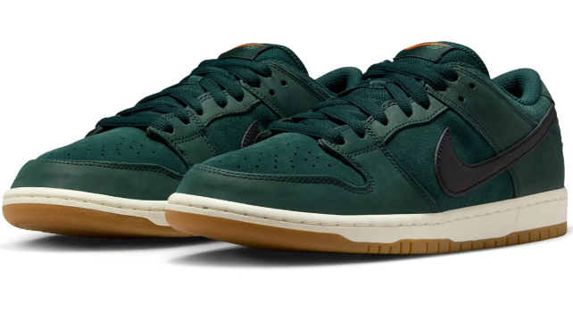 Nike SB Dunk Low 'Orange Label' Deep Fir – FJ1674-300