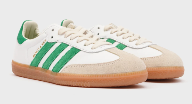 adidas x Sporty & Rich Samba OG – White/Jolly Green