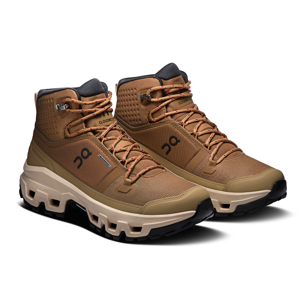 On Running Women's Cloudrock Mid Waterproof Shoes - Sphinx / Sand