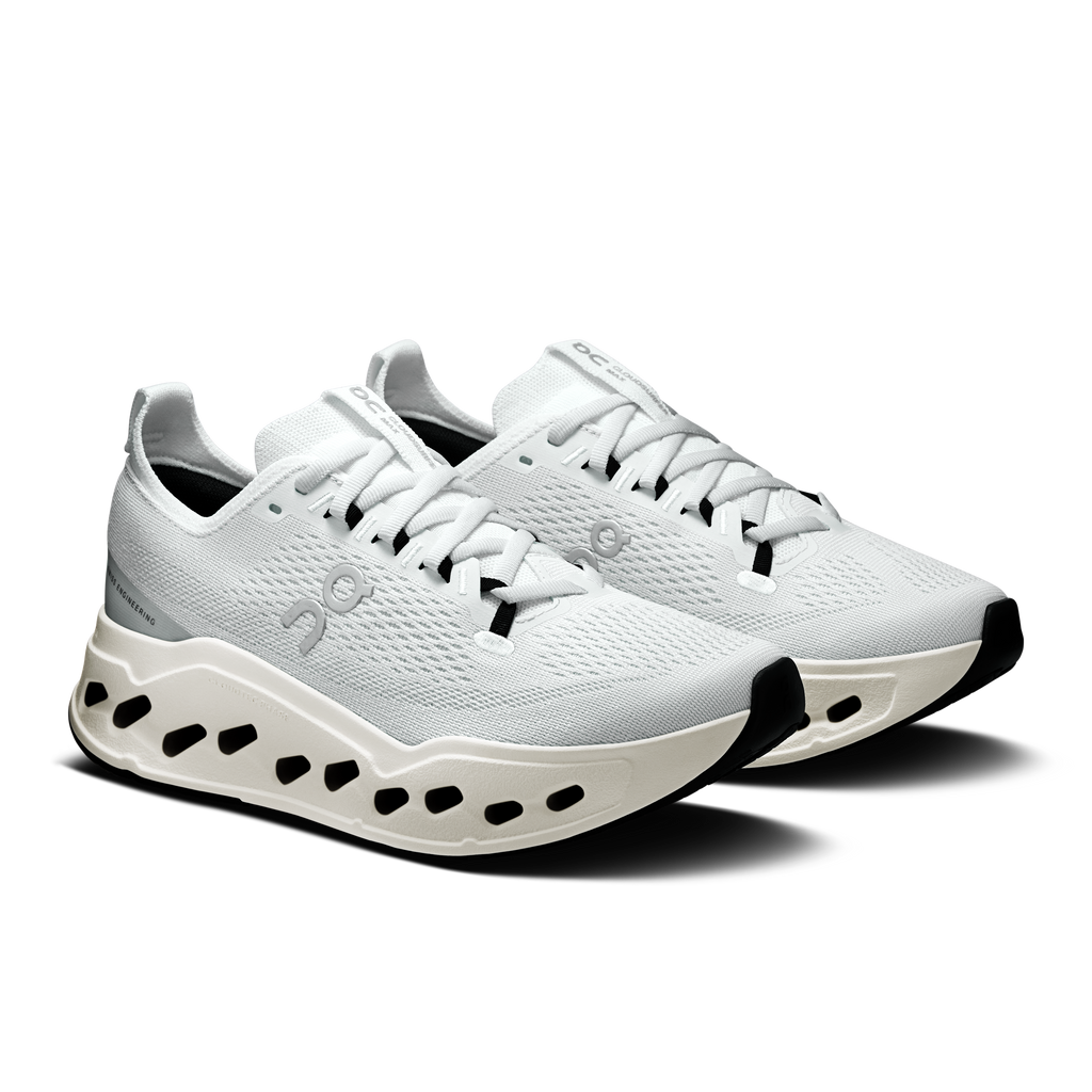 On Running Women's Cloudsurfer Max Shoes - White / White