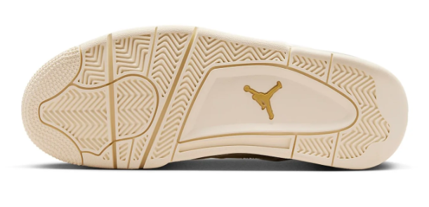 Women's Air Jordan 4 Retro 'Metallic Gold' – Style AQ9129-170