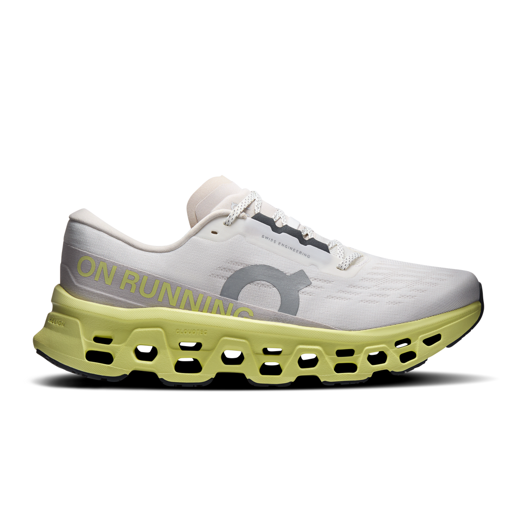 On Running Men's Cloudmonster 3 Shoes - Ivory / Limelight