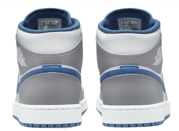Air Jordan 1 Mid 'Cement Grey True Blue' – Style DQ8426-014