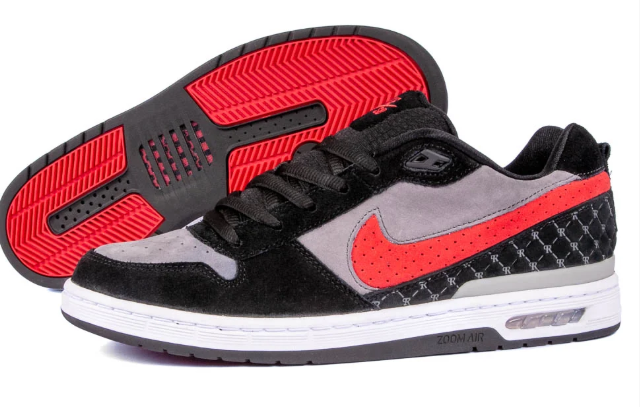 Nike SB Paul Rodriguez Zoom Air 1 'BRED' – Black / Varsity Red / Flint Grey