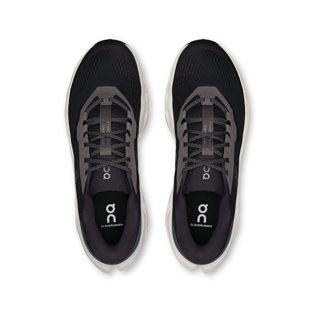 On Running Men's Cloudrunner 3 Shoes - Black / Ivory