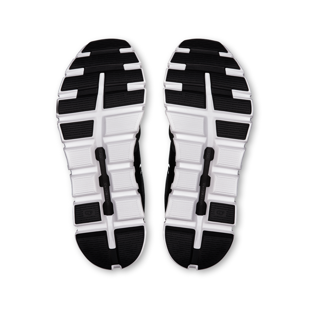 On Running Women's Cloud 6 Wide Shoes - Black / White