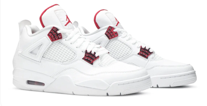 Air Jordan 4 Retro 'Metallic Pack – University Red' – Style CT8527-112