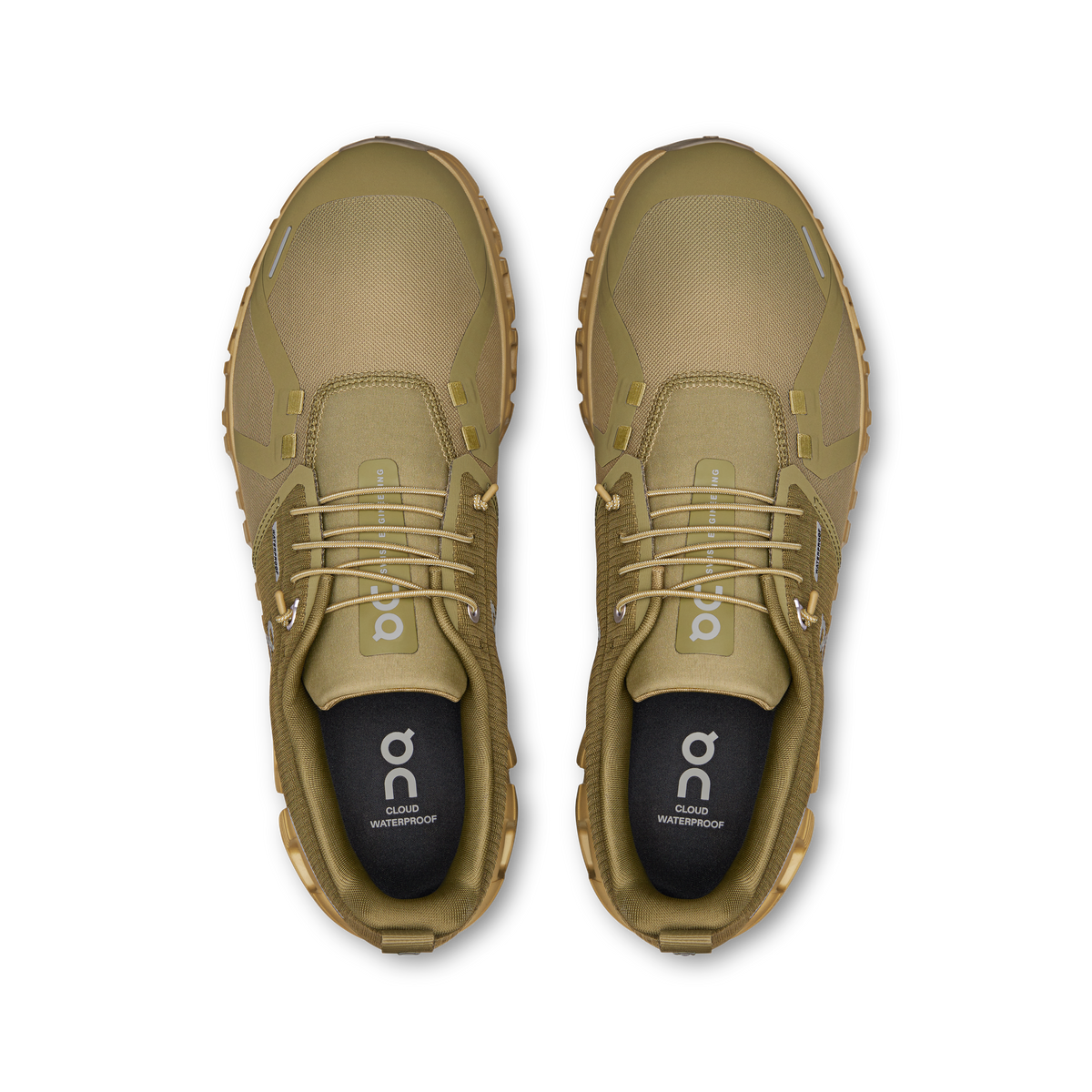 On Running Men's Men's Cloud 6 Waterproof Shoes - Olive / Safari