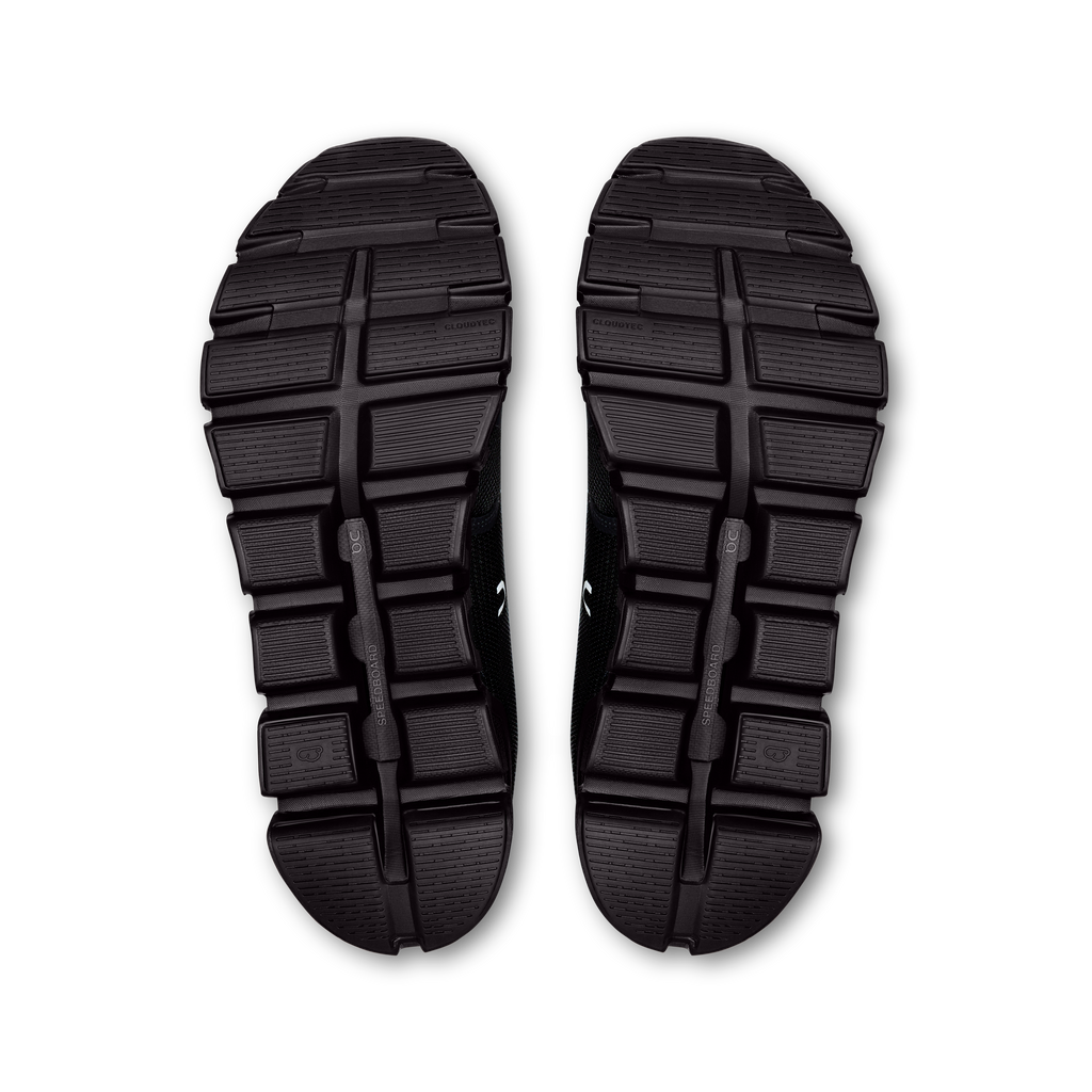 On Running Men's Cloud 6 Wide Shoes - Black / Black