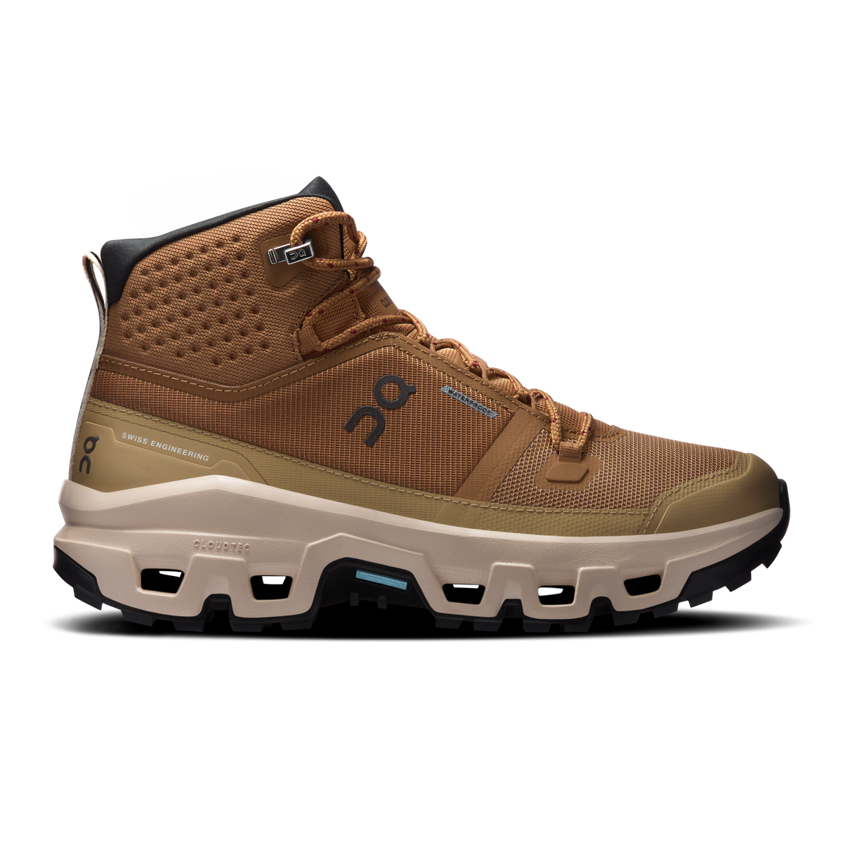 On Running Women's Cloudrock Mid Waterproof Shoes - Sphinx / Sand