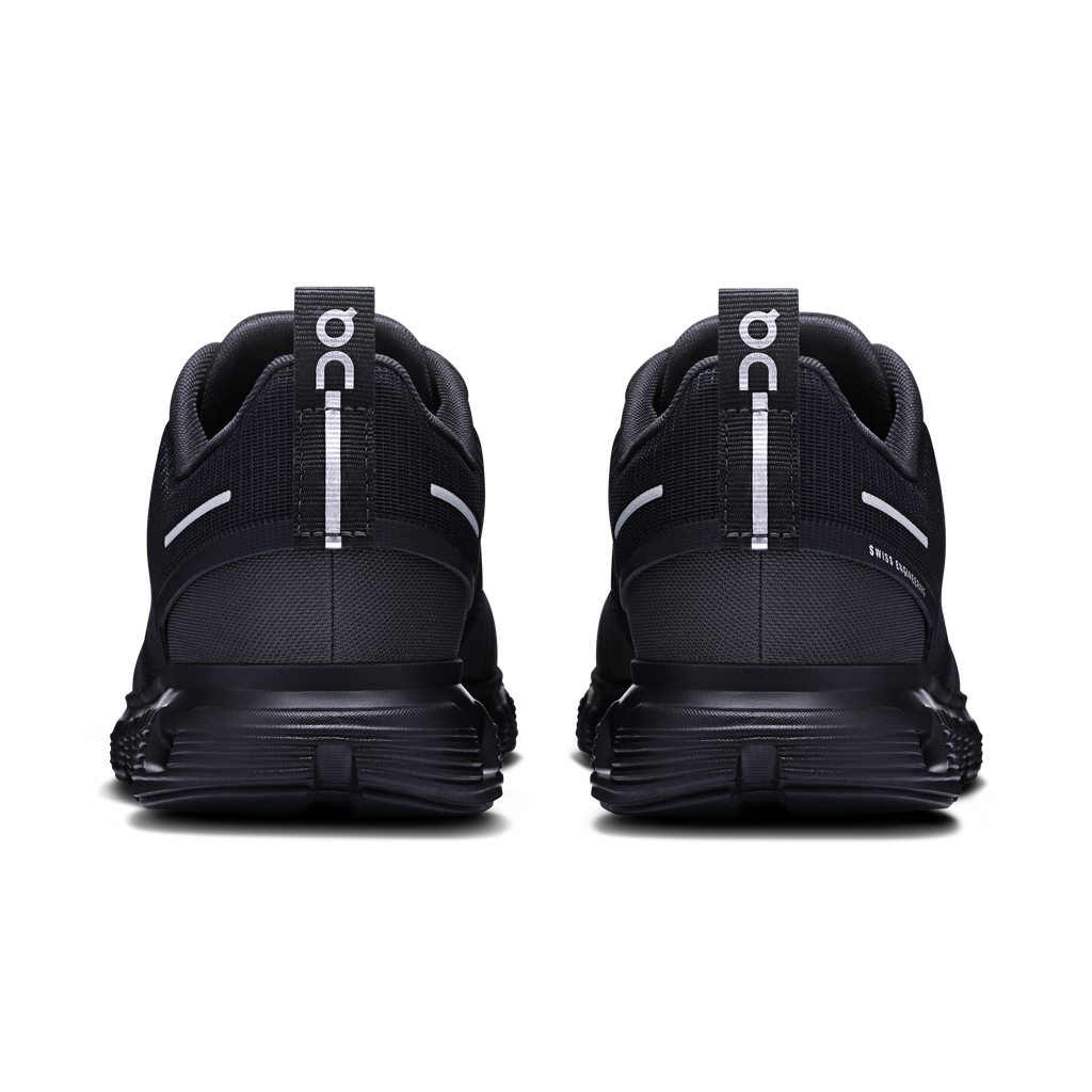 On Running Women's Cloud 6 Waterproof Shoes - Black / Black