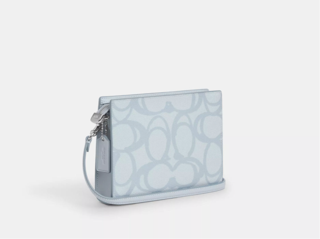 NWT Coach Slim Crossbody Bag In Sketch Signature Canvas