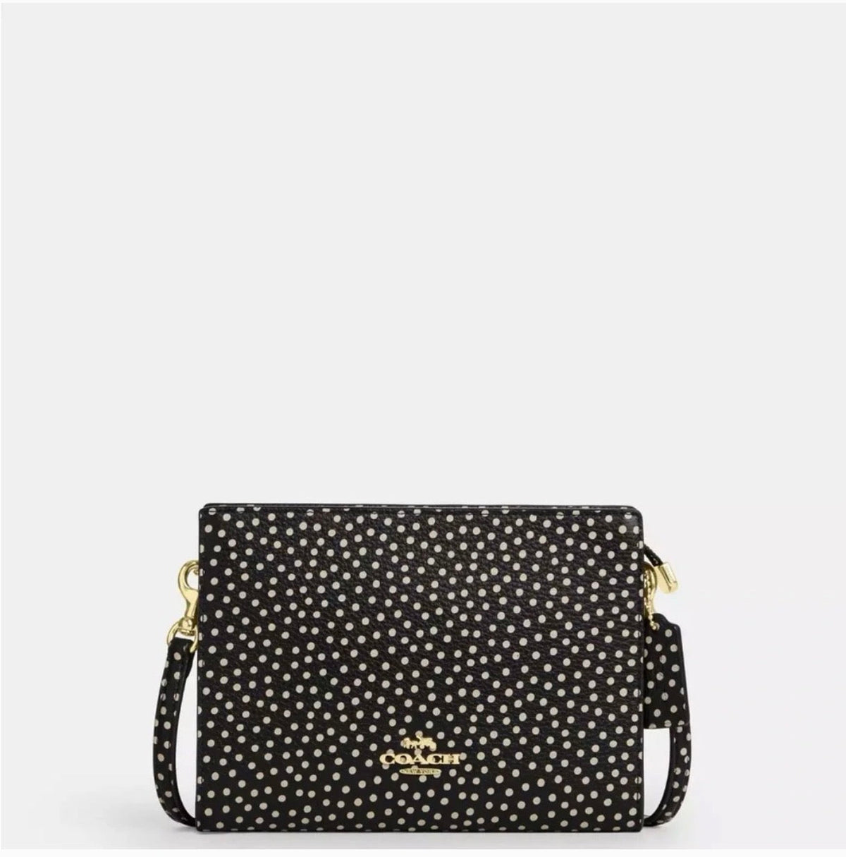 NWT Coach Slim Crossbody Leather Bag With Spot Print