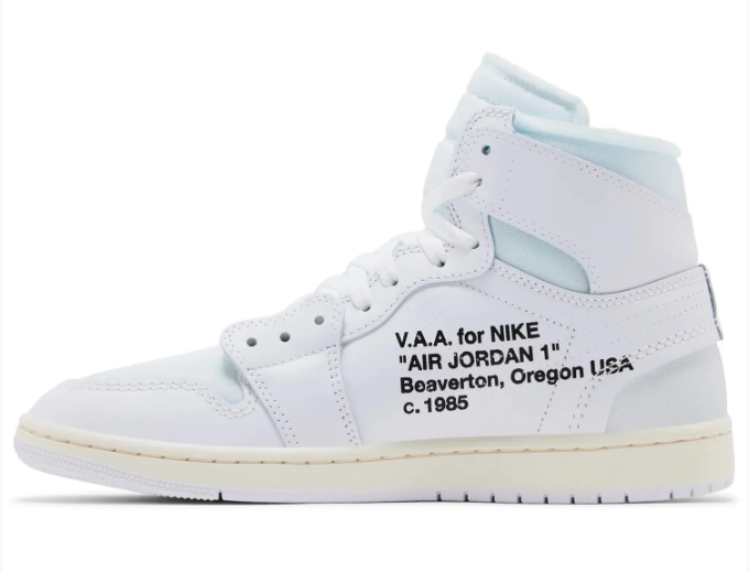 Air Jordan 1 Retro High x OFF-WHITE 'Alaska' – Style AA3834-100