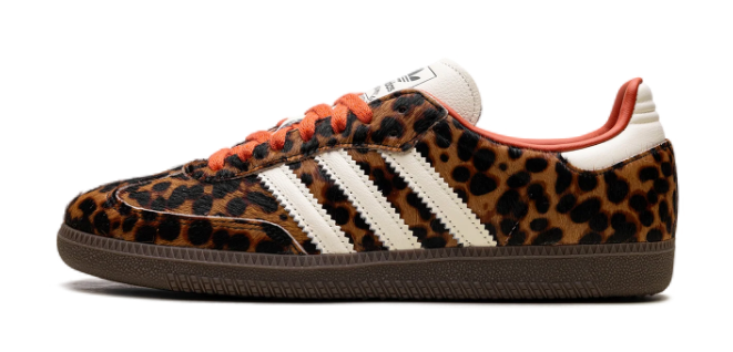 adidas Samba OG 'Leopard Pack' – Women's – Cream/Orange – JI2734