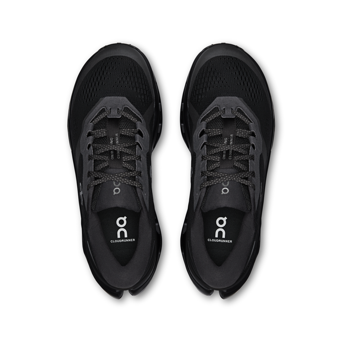 On Running Women's Cloudrunner 3 Shoes - Black / Black