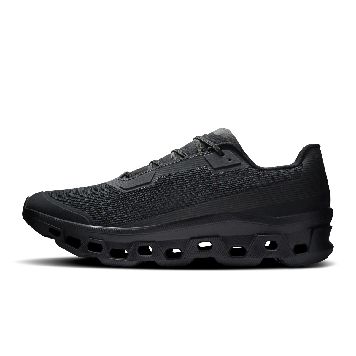 On Running Men's Cloudmonster Void Shoes - Black / Black