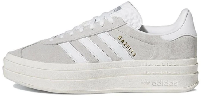 Women's adidas Gazelle Bold 'Grey White' – Style HQ6893