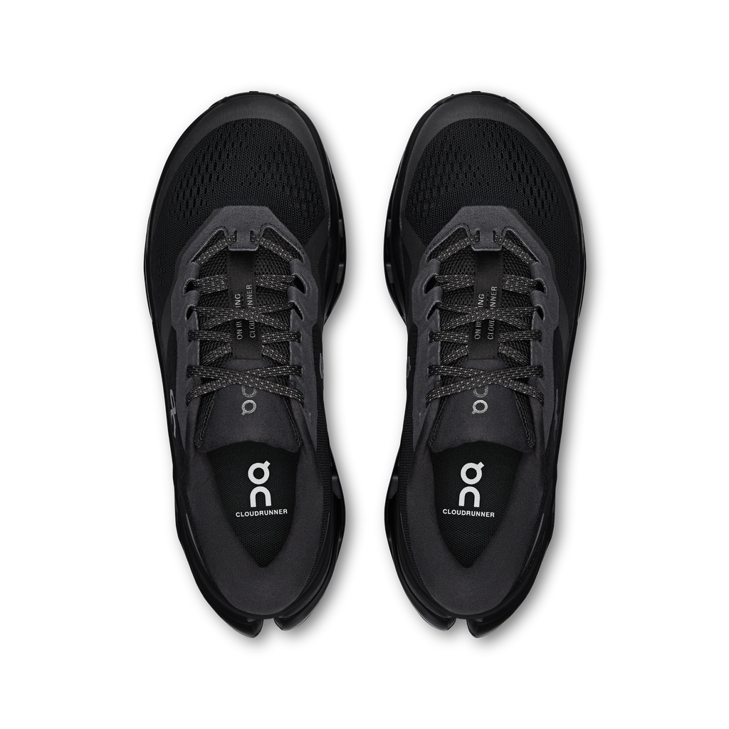 On Running Men's Cloudrunner 3 Shoes - Black / Black