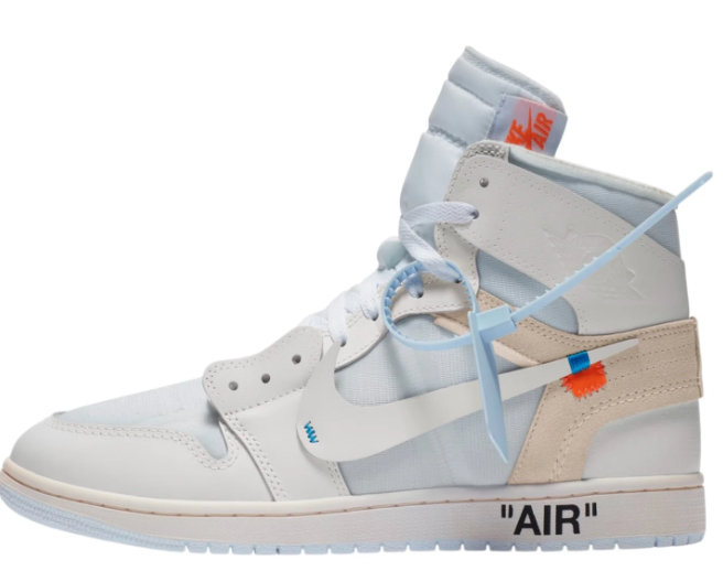 Air Jordan 1 Retro High x OFF-WHITE 'Alaska' – Style AA3834-100