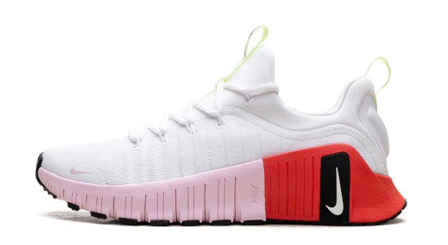 Nike Free Metcon 6 Women's – White / Barely Volt / Bright Crimson / Pink Foam (IB4526-100)