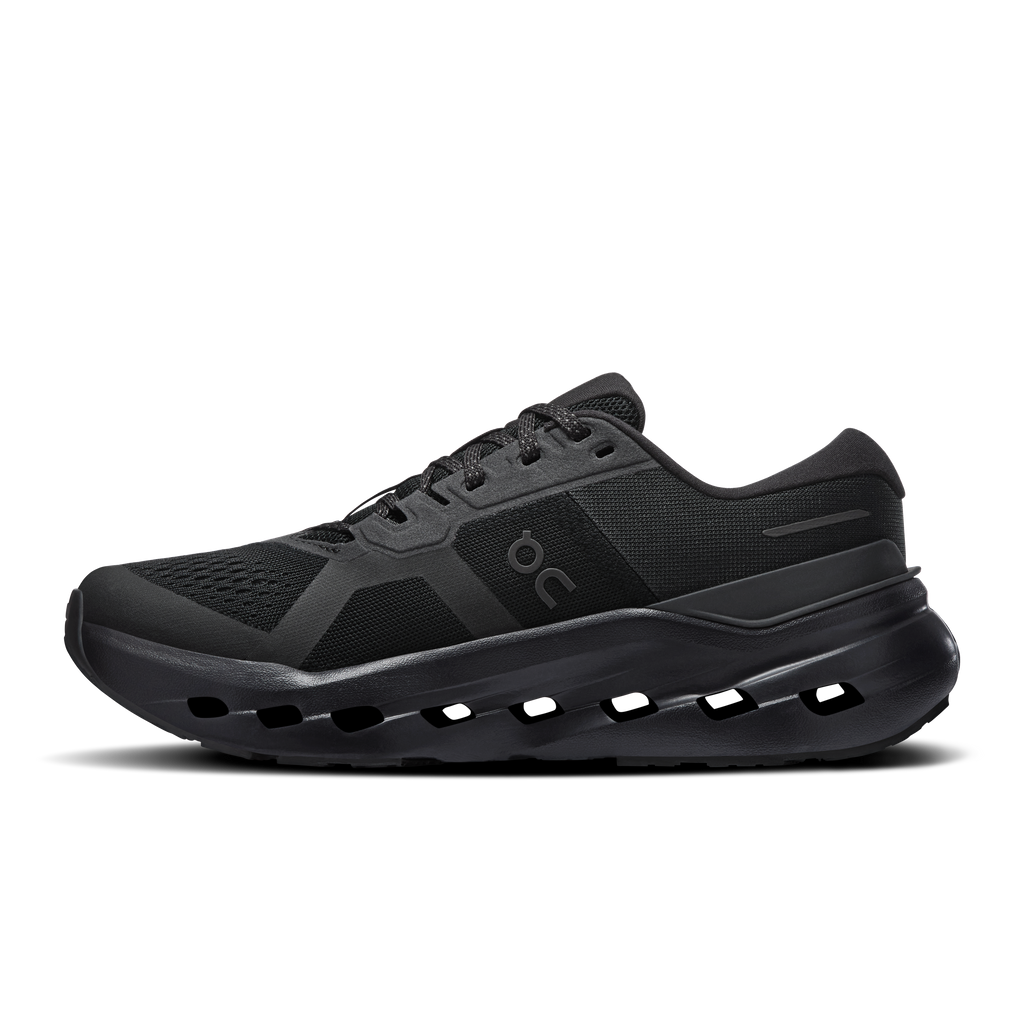 On Running Women's Cloudrunner 3 Wide Shoes - Black / Black