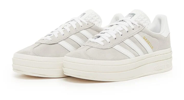 Women's adidas Gazelle Bold 'Grey White' – Style HQ6893