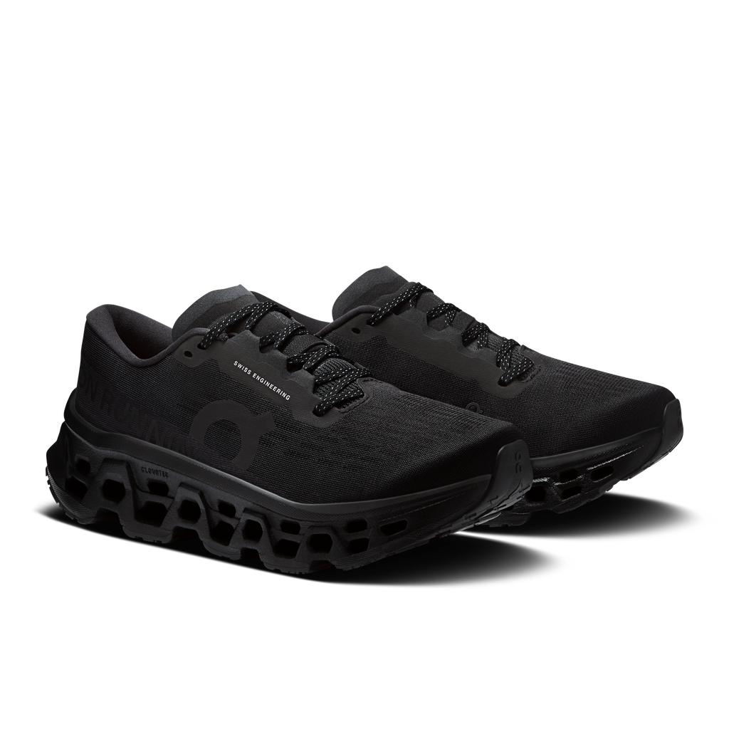 On Running Women's Cloudmonster 3 Shoes - Black / Black